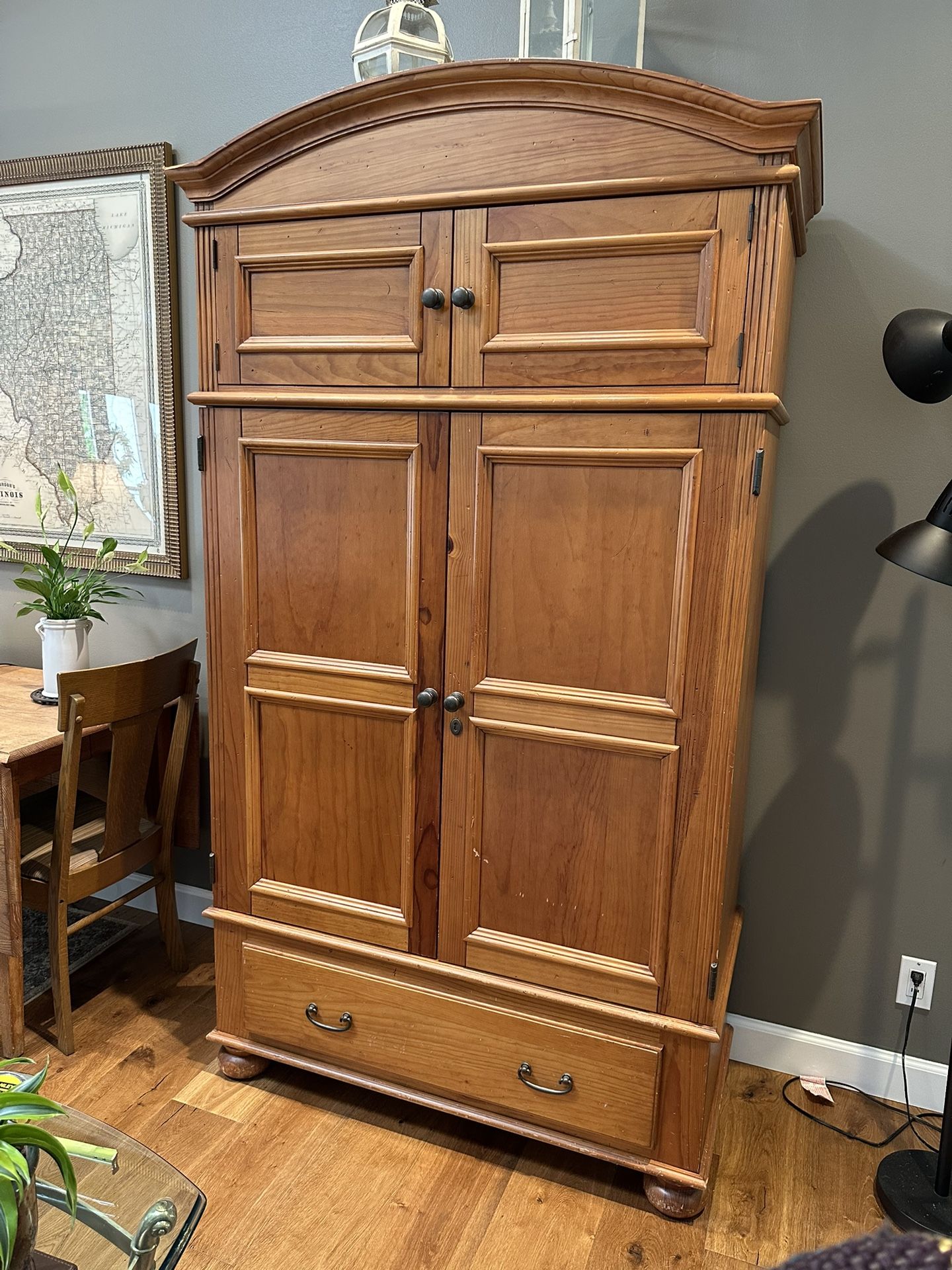 Wood Armoire for Media/Storage