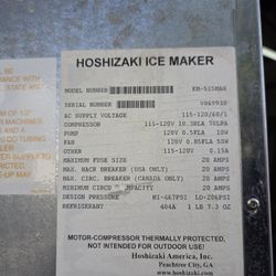 Ice Maker Comercial 600 Pounds In 24 Hours 
