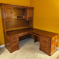 Solid Wood Computer Desk 