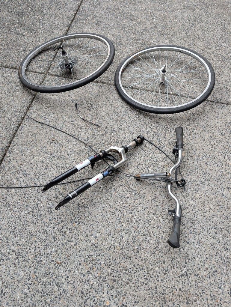 Bike Wheels And Front Peices