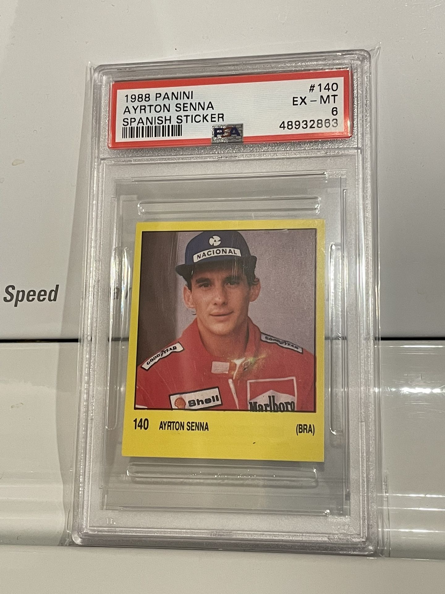 Ayrton Senna 1988 Panini Sticker