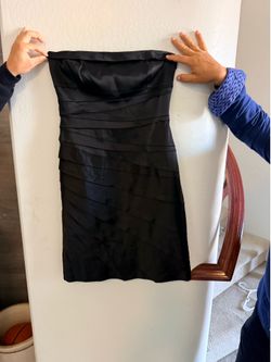 Gianni Bini strapless black dress