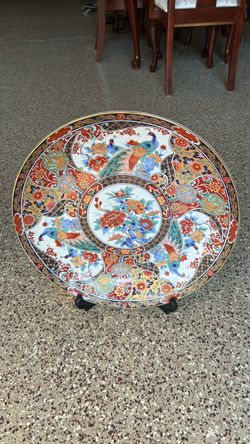 Japanese porcelain wall plate