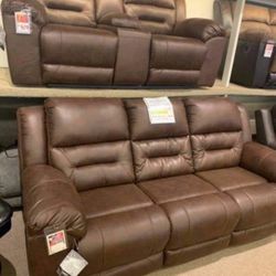 Stoneland Reclining Sofa Loveseat ⭐️⭐️⭐️ In Stock ✅