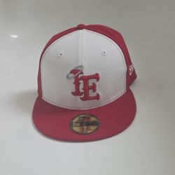 Men's New Era White/Red Inland Empire 66ers 59FIFTY Fitted Hat