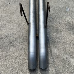 Pick-up Truck Dual Exhaust Straight Pipes 