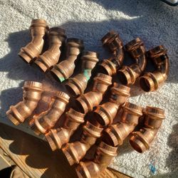 Nibco And Viega 3/4" 45⁰ And 90⁰ Propress Copper Elbows  For Plumbing/plomeria/plomero 