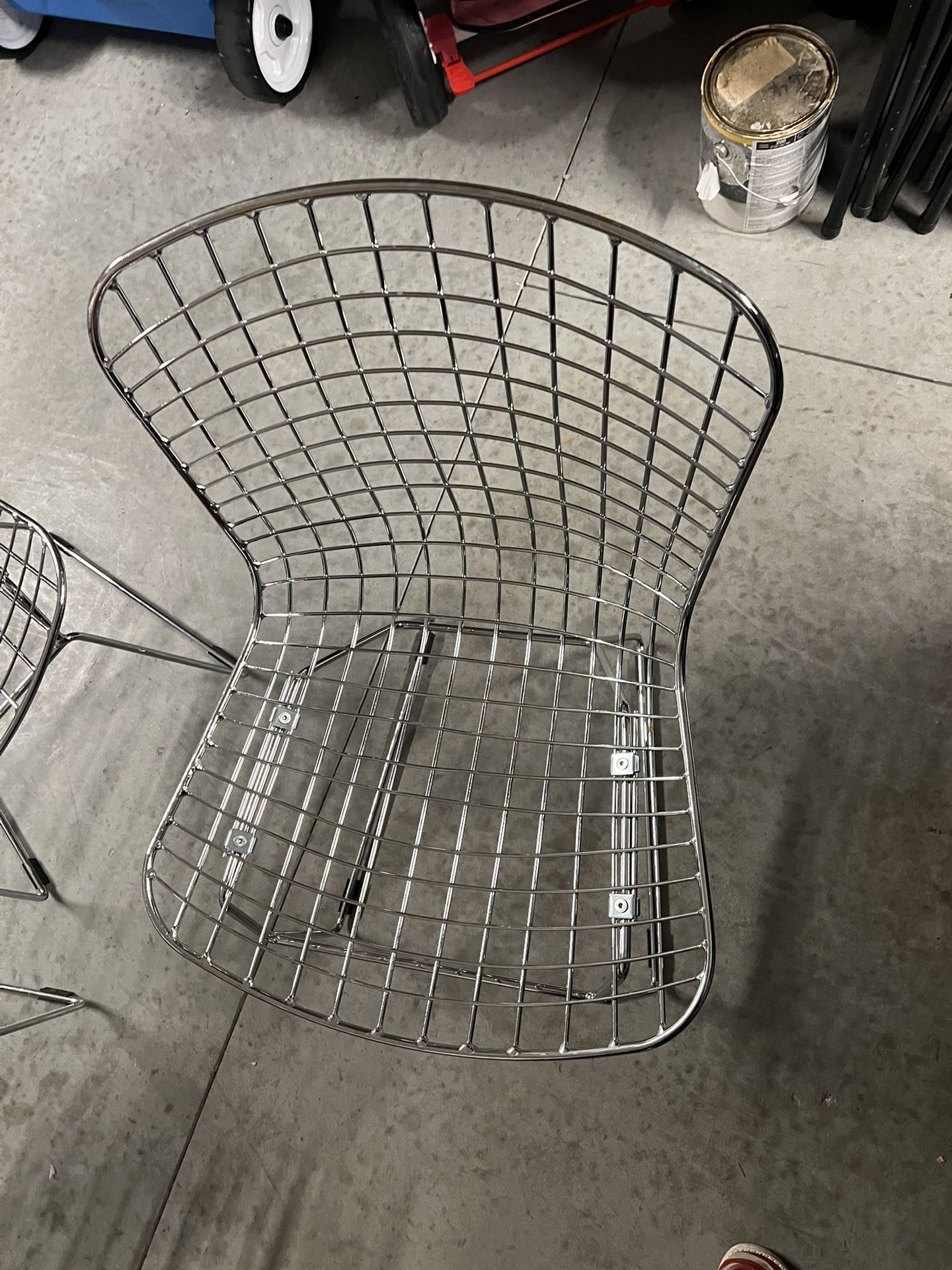 Designer Harry Bertoia Wire Mesh Chairs