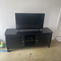 Cabinet Stand With Two Glass Doors