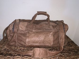 Brown Leather Weekender Bag