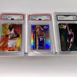 Michael Jordan, Kobe Bryant. 3 Cards 