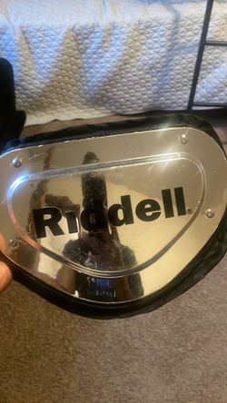 Riddell back plate silver