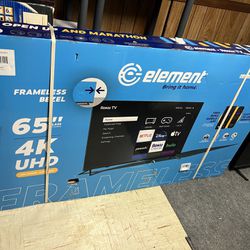 4k Tv New In Box - Element 65" - Pickup Only - Negotiable