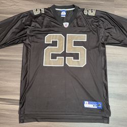 Reebok New Orleans Saints REGGIE BUSH #25 NFL Equipment Home Jersey Men’s XL  100% authentic. Lightly worn, good condition.   The product is a men's X