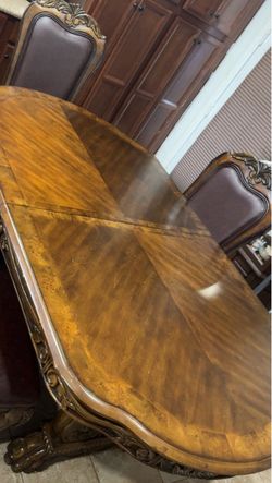 Beautiful brown dining table