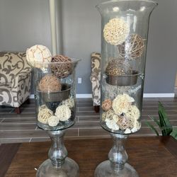 Glass Candle Holder/pillars