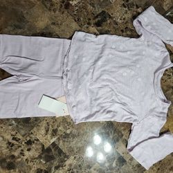 Grayson Mini, Hello Adorable Purple Long Sleeve & Shorts Girls Outfit Sz 5T *New