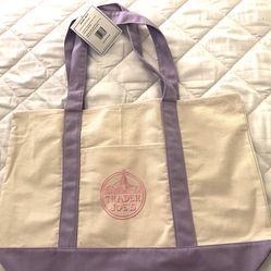 LARGE Lavender Trader Joe’s Tote Bag