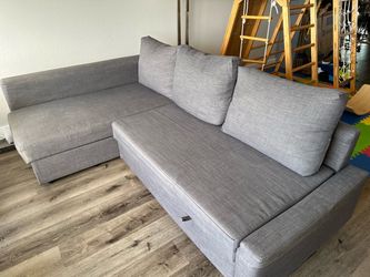 IKEA Sleeper sectional,3 seat w/storage, Skiftebo dark gray