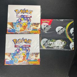 Pokemon  Surgin Sparks /perfect Order Booster Boxes (36 Packs Per Box )