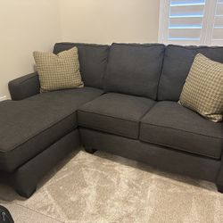 Gray Sofa With Chaise
