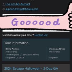 Escape Two Days Will call 