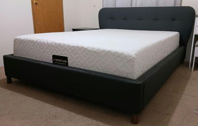 Queen bed frame.