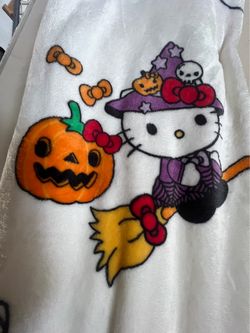 Hello Kitty Halloween Fleece Blanket