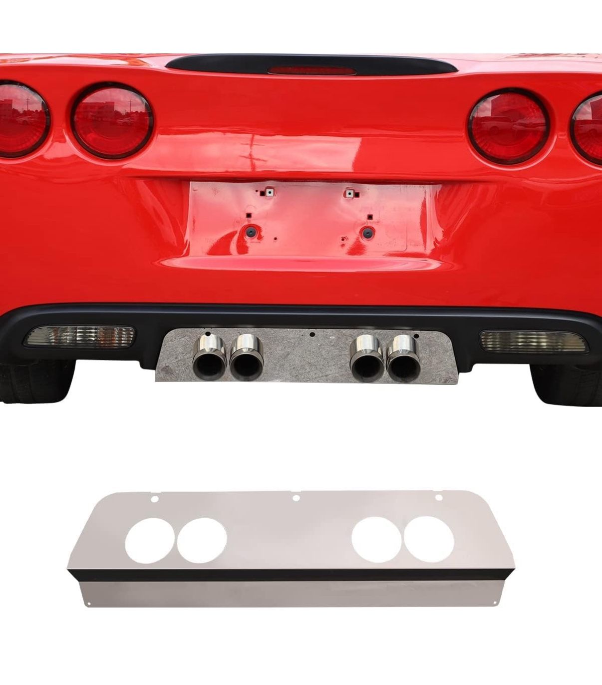 Stainless Engine Bay Side Panel Cover for Chevrolet Corvette C6 2005-2013 Hood Engine Trim,Battery Baffle, Fuse Box,Guide Channel Cover,Alternator Cov