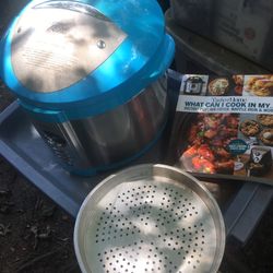 Nice three and one Pressure Cooker Draw Air With Book Only $40 Firm