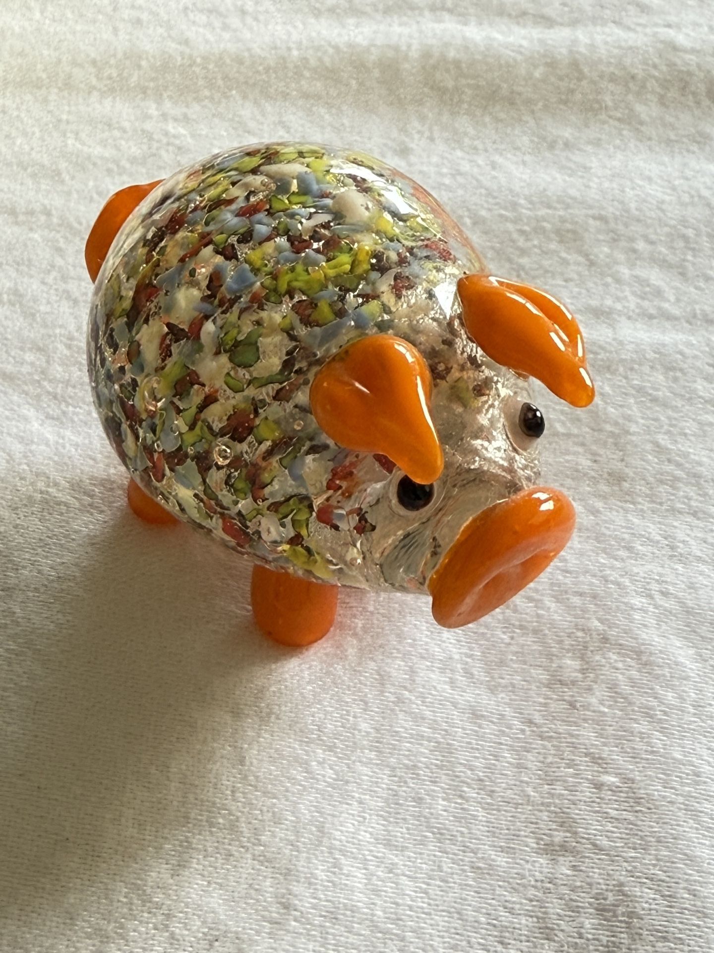 Collectible Pier 1 Imports Pig Glass Figurine Retired