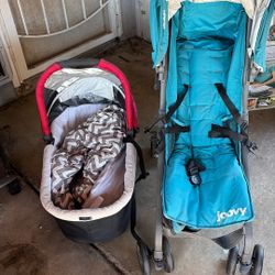 Joovy Groove Ultralight Stroller And Uppa Baby Bassinet