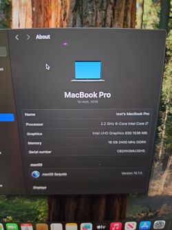 ​MacBook Pro 15" (2018) | Core i7 | 16GB RAM | 512GB SSD