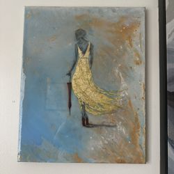 🎨 Original Painting: In the Rain – $150 One-of-a-Kind | Hand-Painted | Ready to Hang