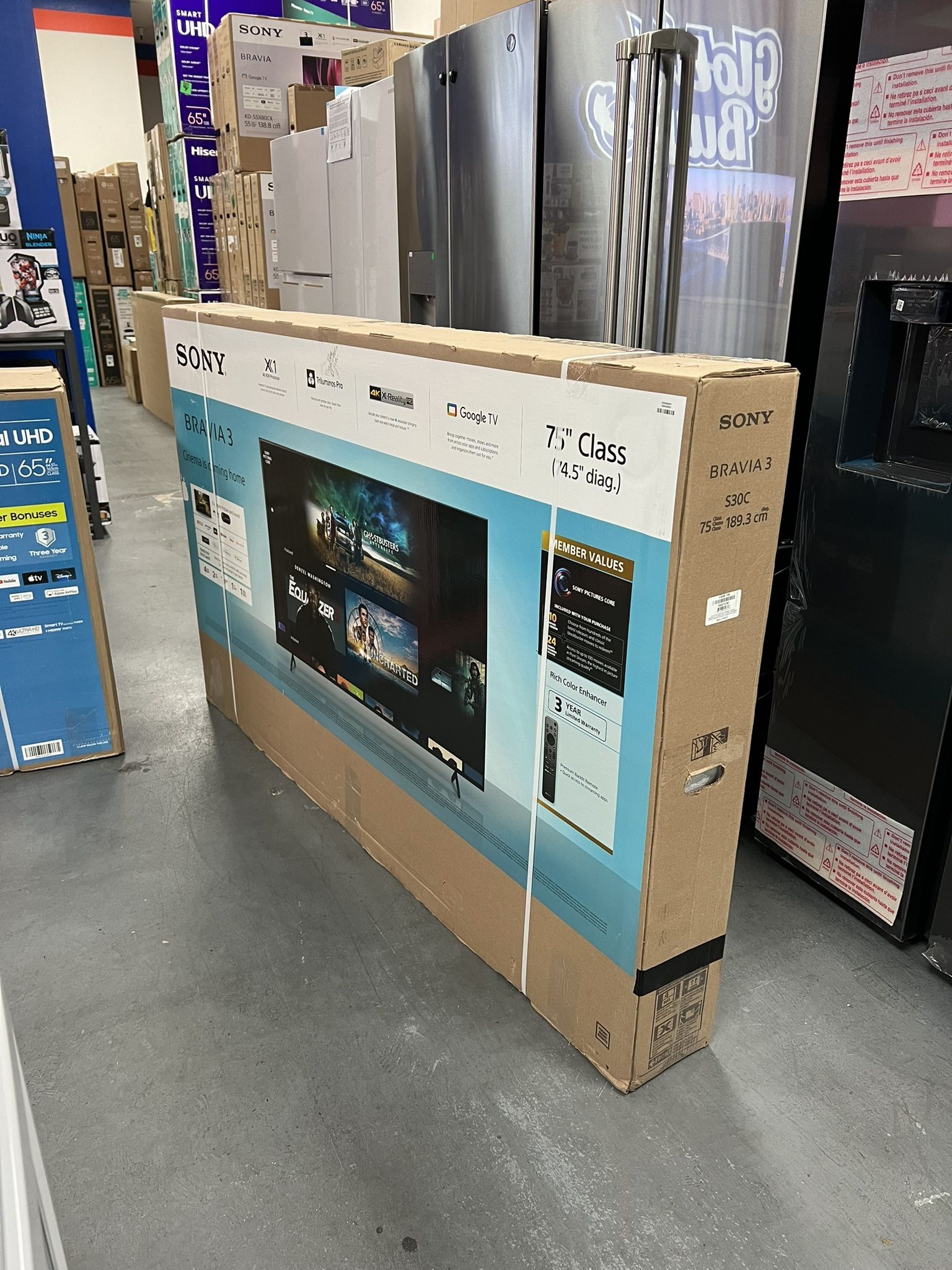 75” SONY BRAVIA 3 SERIES 4K HDR SMART TV