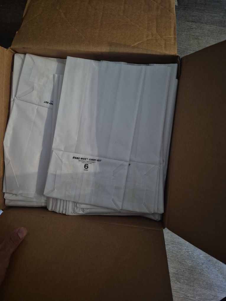 Boxes Of Wax Paper Bags 