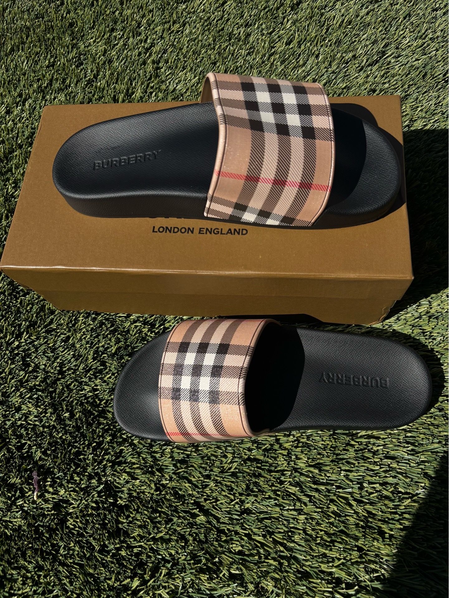Burberry slides