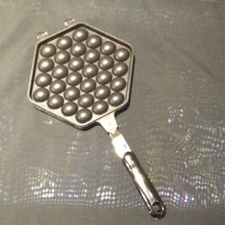 Waffle Cone Maker Multifunctional Double-sided Homemade Bubble Waffle Maker Egg Bubble Waffle Maker Pan Non stick Hong Kong Egg Waffler Iron Griddle