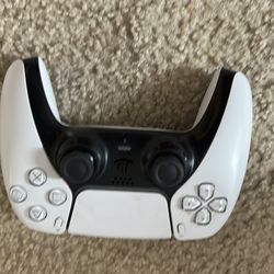 All white PlayStation 5 controller