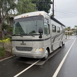 Holiday Rambler Admiral “A” Class High Ceiling RV 33k Milieu. Full Side Slide