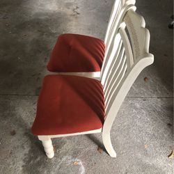 Red/White Dining Chairs