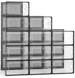 Large Shoe Organizers Storage Boxes for Closet
