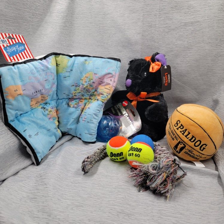 Brand New Pet Dog Toy Bundle/Assortment - Balls, Plush, Squeakers