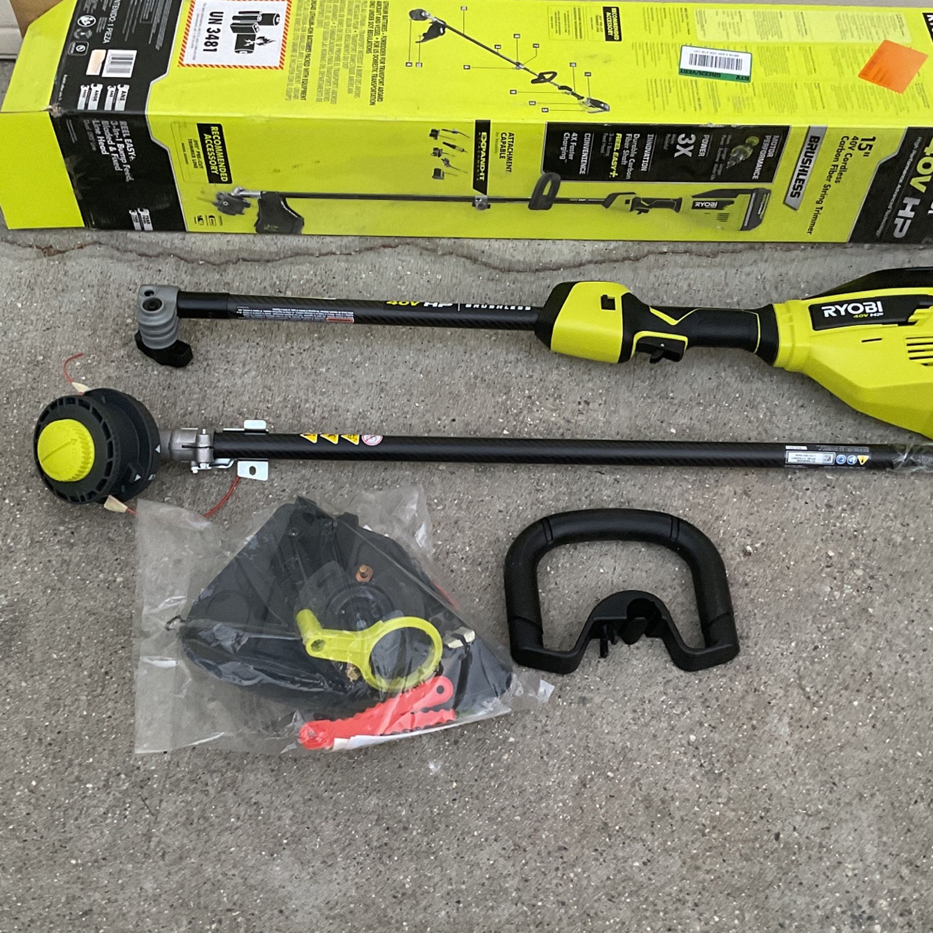 Ryobi 40v 15 Cordless Carbon Fiber String Trimmer (RY40290) Tool Only