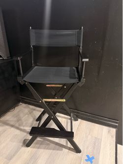 Black Tall Director’s Chairs – Folding – 4 Available