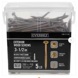 Everbilt #10 x 3-1/2 in. Star Drive Flat Head Exterior Wood Screws (295-Pac