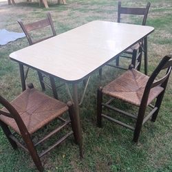 Table and 4 Chairs