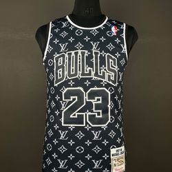 JORDAN 23 Black Chicago Bulls LV NBA Jersey