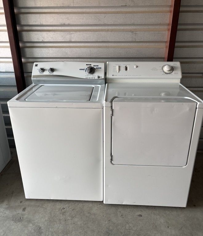 White Kenmore Washer And Maytag Electric Dryer