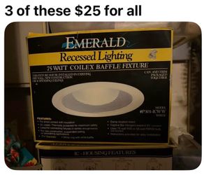 3 recessed light kits